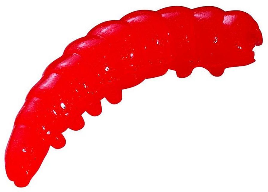Larve Berkley Powerbait Honeyworm, Red/Scales, 2.5cm, 55buc/cutie