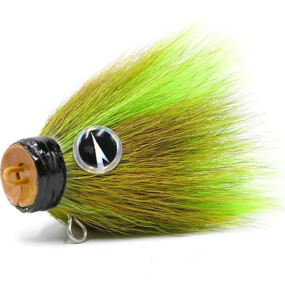 Lead Head VMC Mustache Shallow Baby X1, Chartreuse, 14g