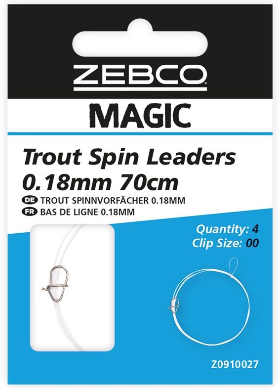 Leader ZEBCO Magic Trout Spin 70cm 4buc/pac