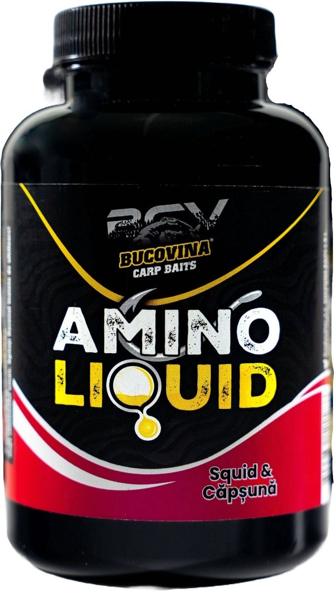 Lichid Nutritiv BUCOVINA Amino, Squid Capsuna, 250ml