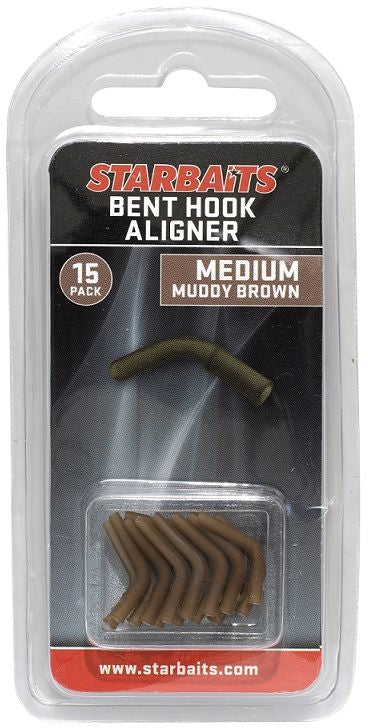 Line Aligner STARBAITS, Bent Hook Medium, Brown, 15buc/pac