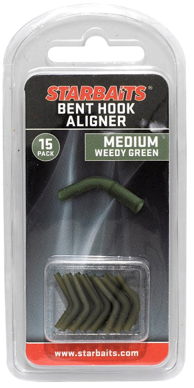 Line Aligner STARBAITS, Bent Hook Medium, Weed Green, 15buc/pac