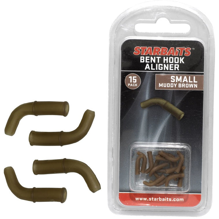 Line Aligner STARBAITS, Bent Hook Small, Brown, 15buc/pac