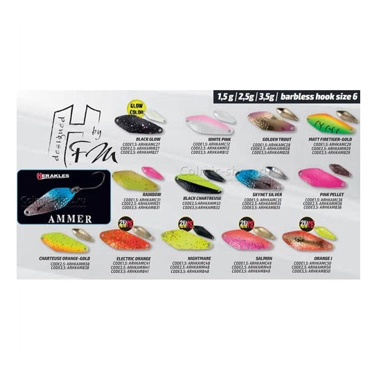 Lingura Oscilanta Colmic Herakles Ammer 1.5g Rainbow