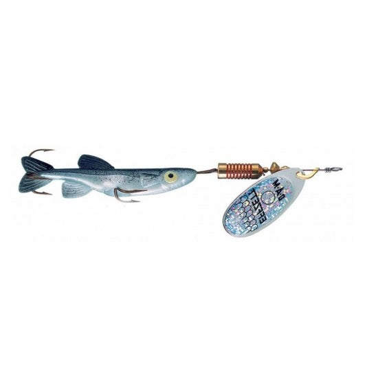 Lingura Rotativa DAM Effzett Minnow Silver Black