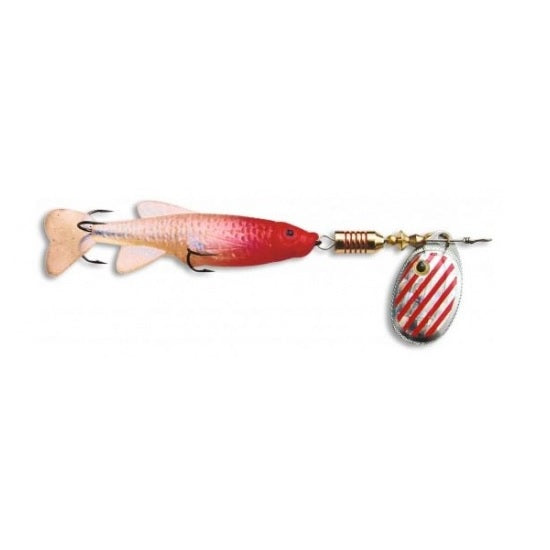 Lingura Rotativa Zebco Minnow Flyer Silver Red