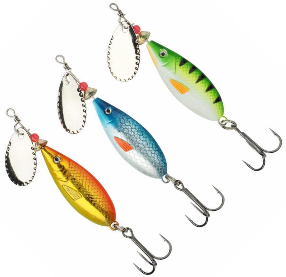 Lingura Rotativa ABU GARCIA Droppen Maxi Spinners Set Multicolor 3buc/pac