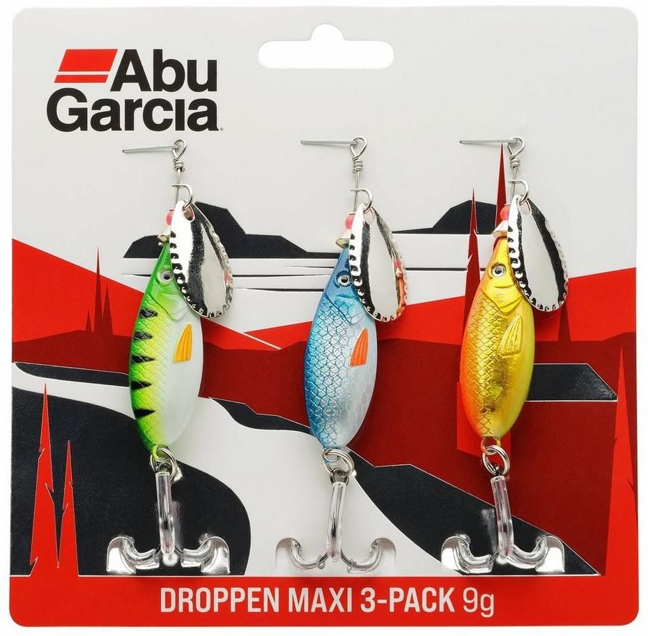 Lingura Rotativa ABU GARCIA Droppen Maxi Spinners Set Multicolor 3buc/pac