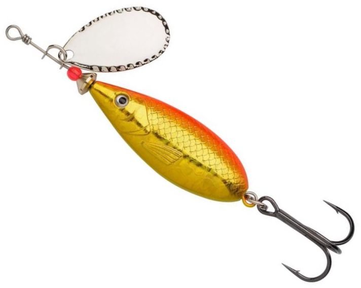 Lingura Rotativa Abu Garcia Droppen Maxi Spinners, Gold Fl Or, 12g, 8.5cm