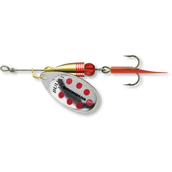 Lingura Rotativa Cormoran Bullet Nr.2/4g Culoare Silver Red Dots