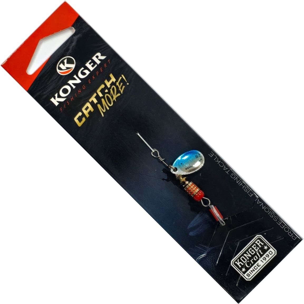 Lingura Rotativa KONGER Devil Champion, Firetiger, No.0, 2.5g, 1buc/pac