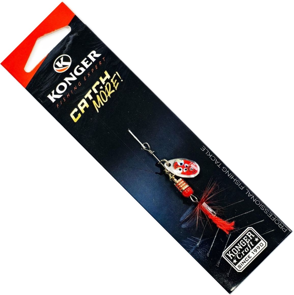 Lingura Rotativa KONGER Devil Champion, Red, No.2, 5g, 1buc/pac
