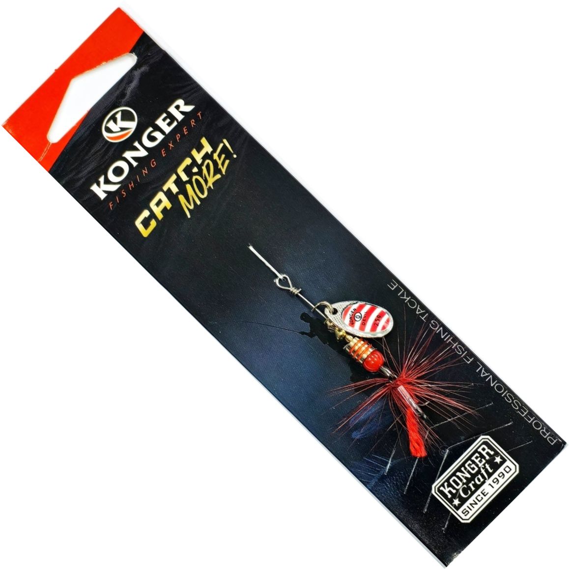 Lingura Rotativa KONGER Devil Champion Red Stripes 1buc/pac