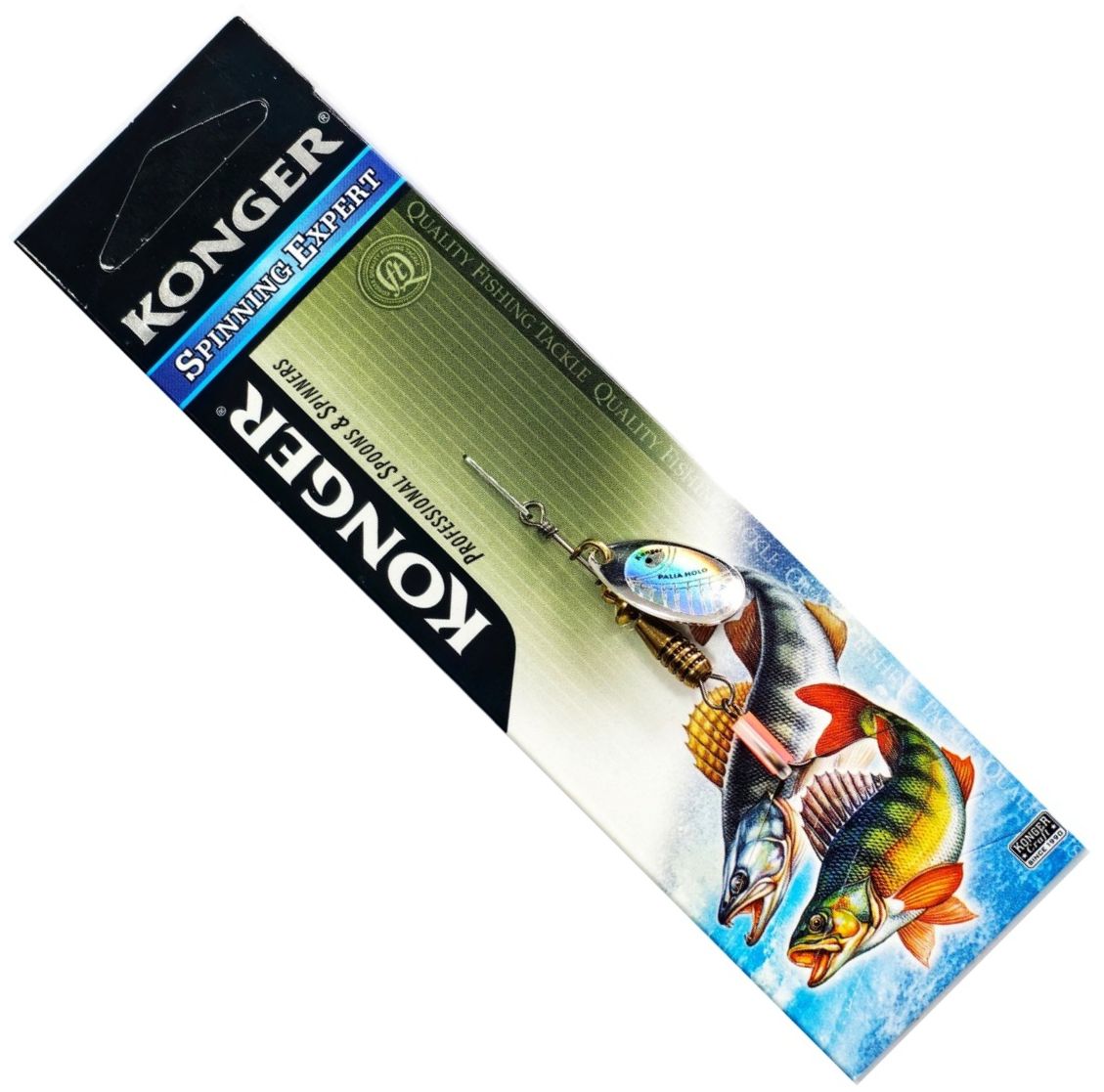 Lingura Rotativa KONGER Palia, H000 Silver, No.1, 3.5g, 1buc/pac