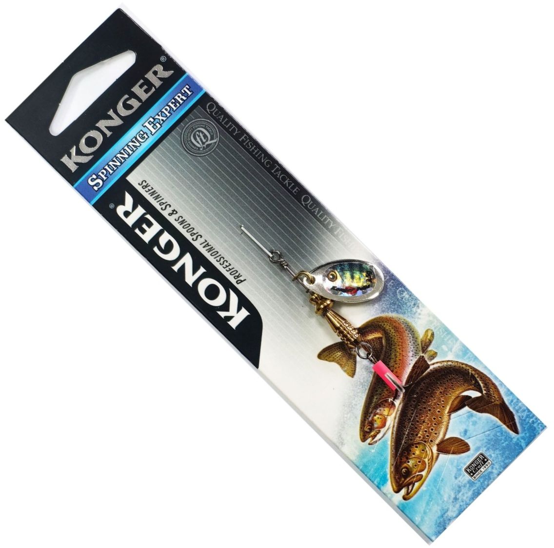 Lingura Rotativa KONGER Palia, Holo Green, No.1, 3.5g, 1buc/pac