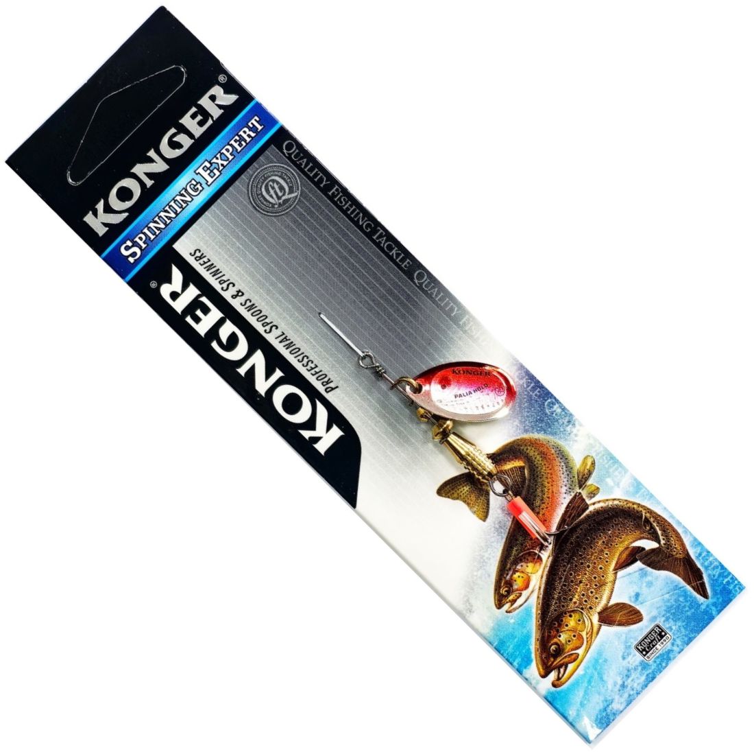 Lingura Rotativa KONGER Palia, Holo Red, No.1, 3.5g, 1buc/pac