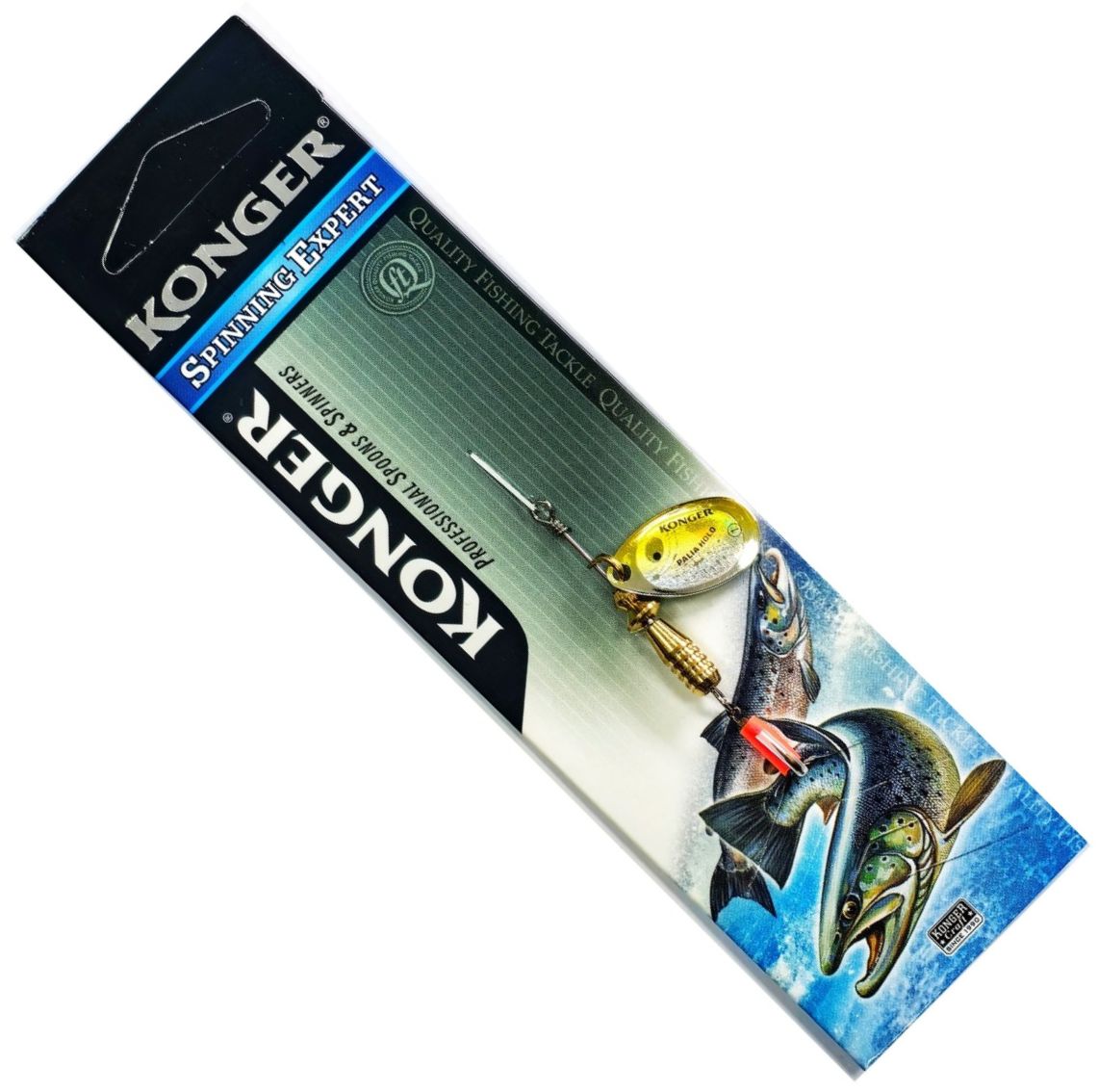 Lingura Rotativa KONGER Palia, Holo Yellow, No.1, 3.5g, 1buc/pac