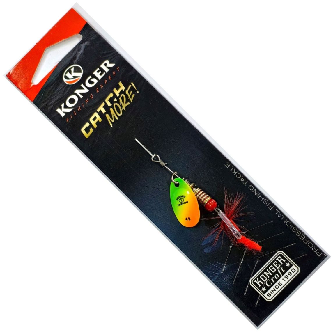 Lingura Rotativa KONGER Tarpon 09 Firetiger 1buc/pac
