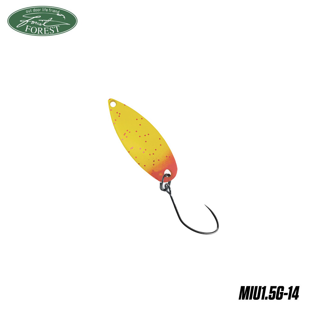Lingura oscilanta Forest Miu 1.5g YELLOW RED TAIL
