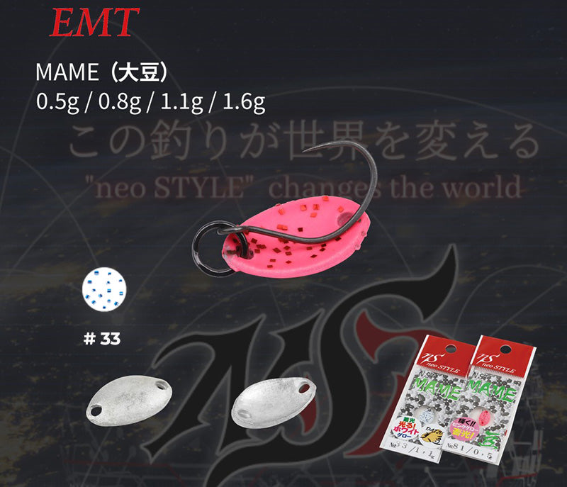 Lingura oscilanta Neo Style Mame 0.5g 33 Super White Glow