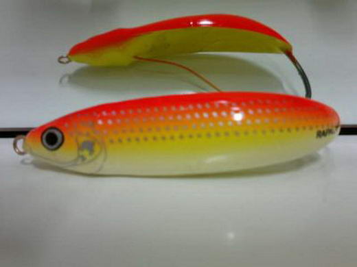 Lingura oscilanta Rapala antibradis RMS07 YGFR 7cm/15gr
