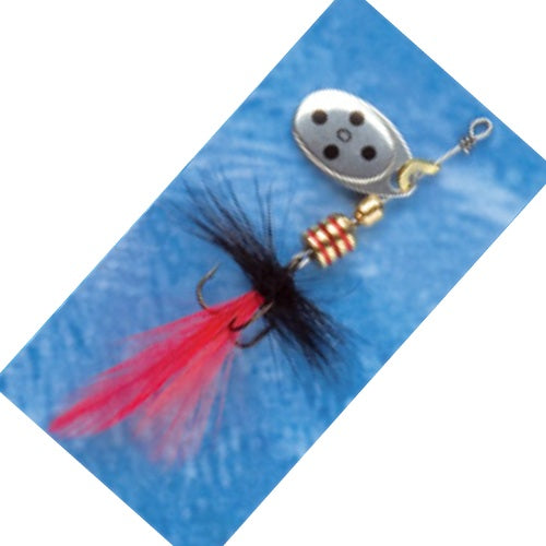 Lingura rotativa Ilba Tondo Mosca Nr.1 Silver/Red 3g