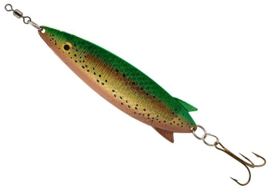 Lingurita Oscilanta ABU GARCIA Toby Salmo Spoon, Gold Green Glitter, 11cm, 30g, 1buc/pac