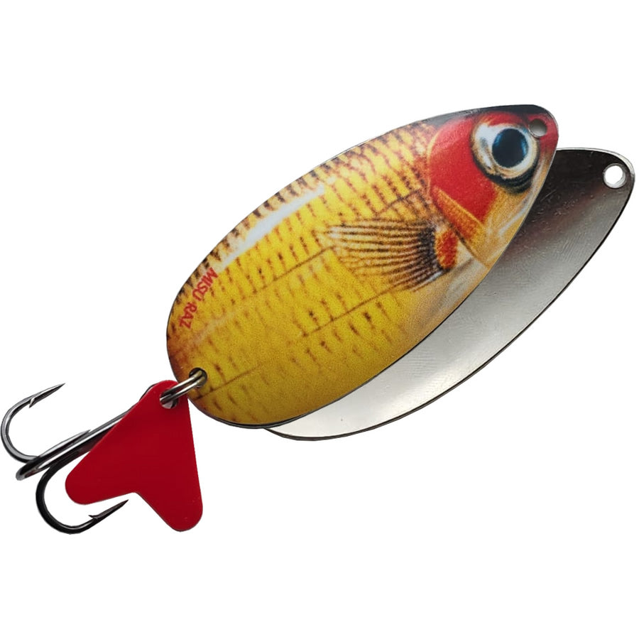 Lingurita Oscilanta ARROW Misu Raz Nichelata Yellow Red