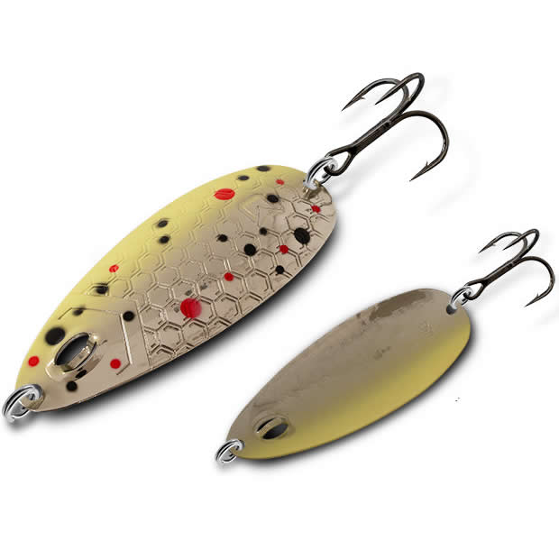 Lingurita Oscilanta Delphin ELIPZ FullSCALE 12g, TROUTY, Hook Nr.2