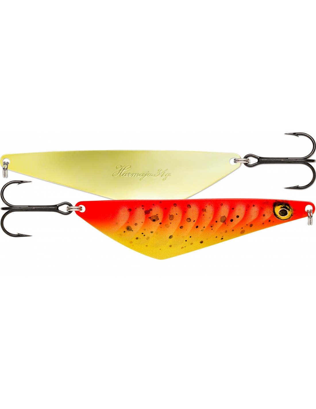  Lingurita Oscilanta Rapala Harmaja, Gold Fluorescent Red  11.6cm, 31g