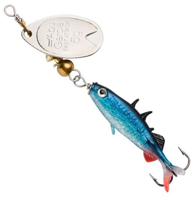 Lingurita Roativa ABU GARCIA Fast Attack Stickle Spinner, Glitter Roach, 5g, 4.5cm, 1buc/pac