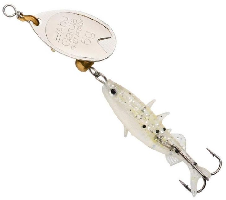 Lingurita Roativa ABU GARCIA Fast Attack Stickle Spinner, Salt N Pepper, 5g, 4.5cm, 1buc/pac