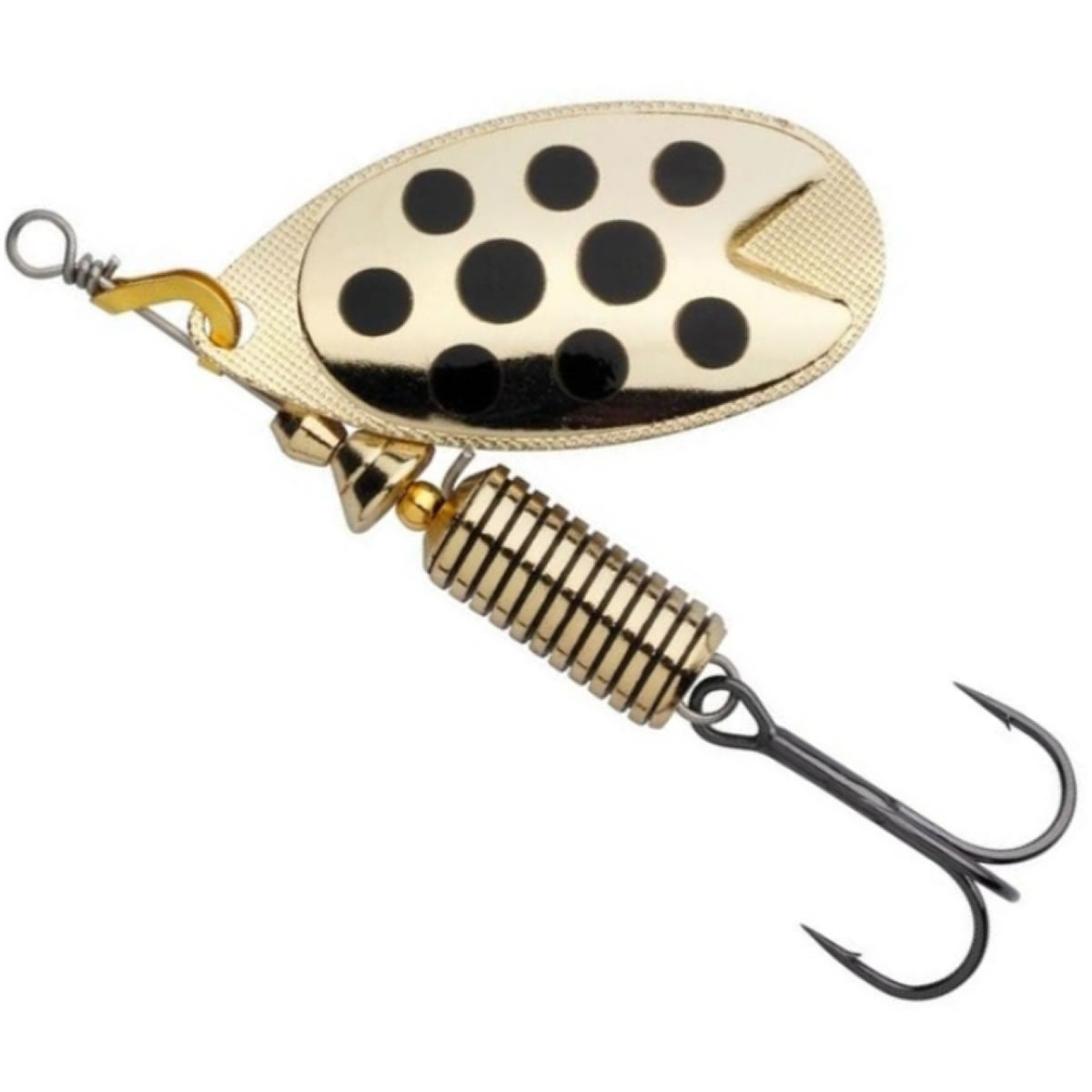 Lingurita Rotativa ABU GARCIA Fast Attack Spinner LF Gold/Black Dot