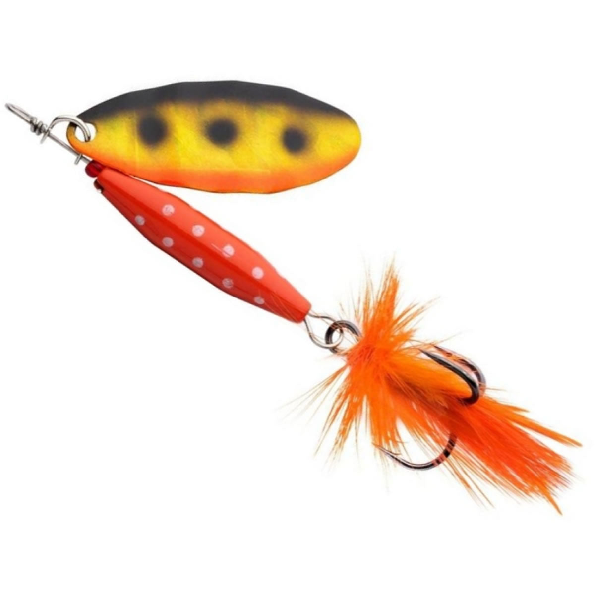Lingurita Rotativa ABU GARCIA Reflex Red LF Orange Copper Holo