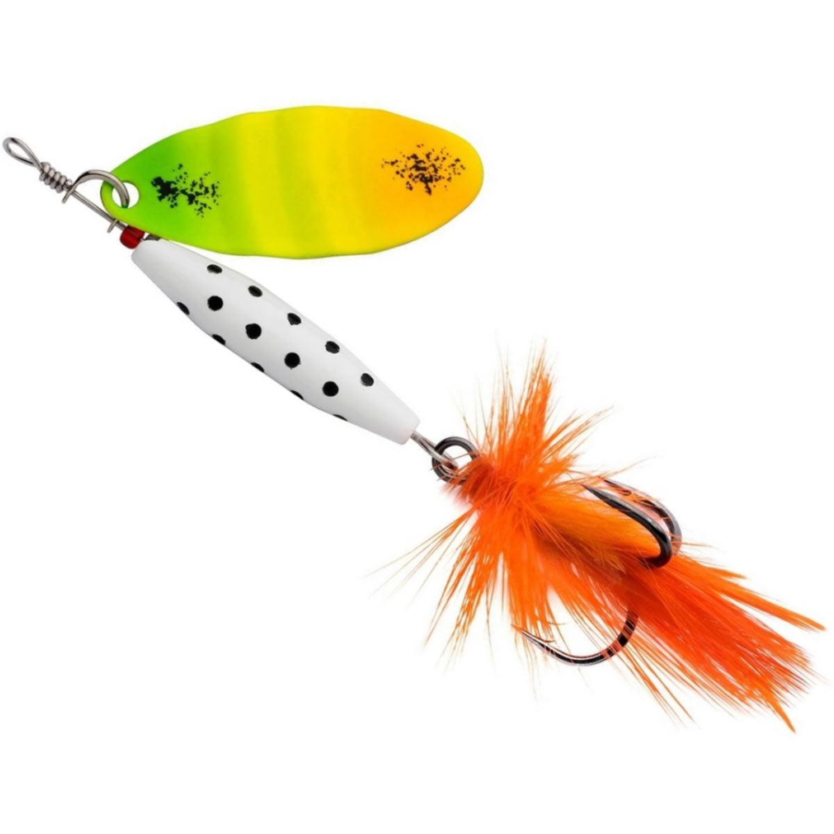 Lingurita Rotativa ABU GARCIA Reflex White LF Firetiger
