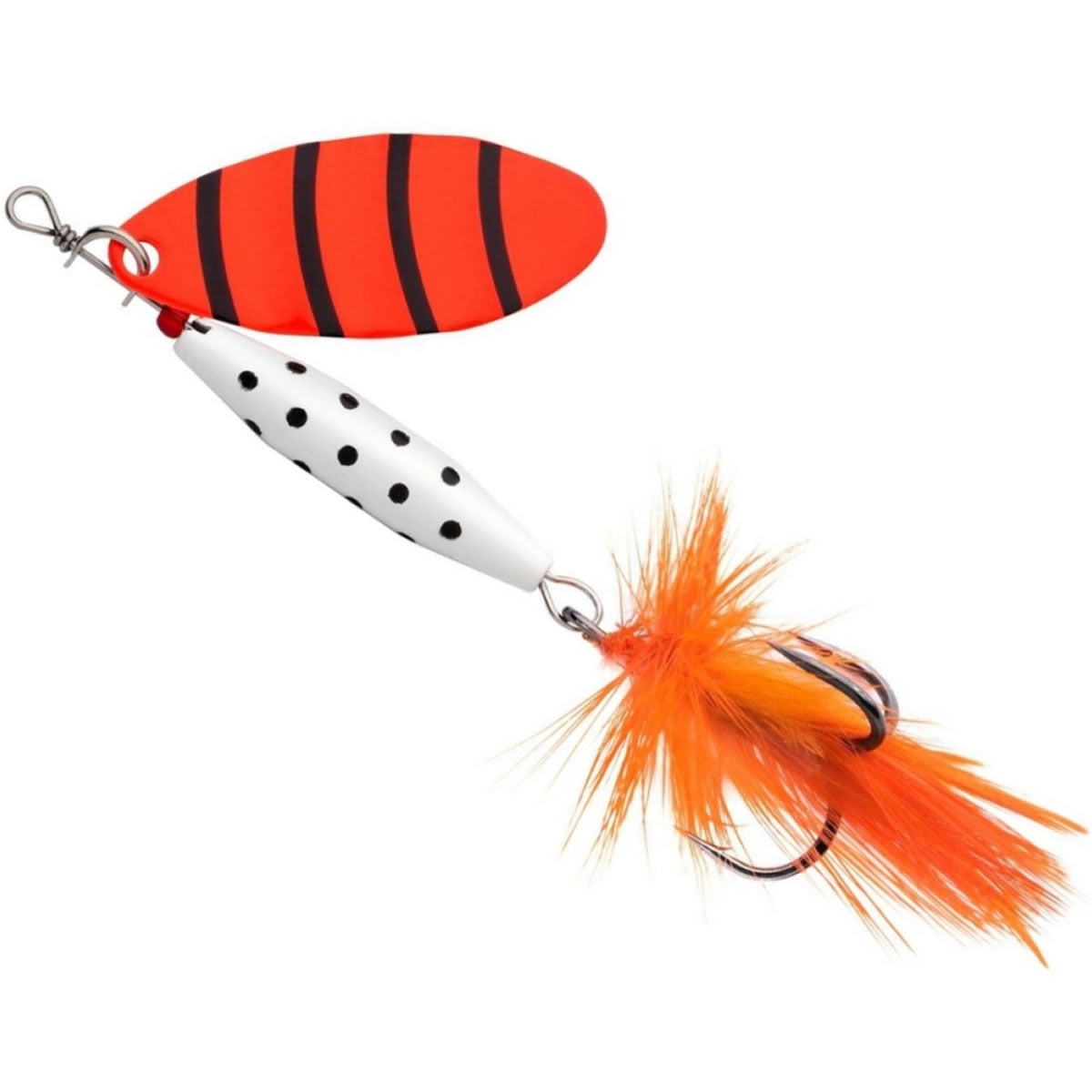 Lingurita Rotativa ABU GARCIA Reflex White LF Orange