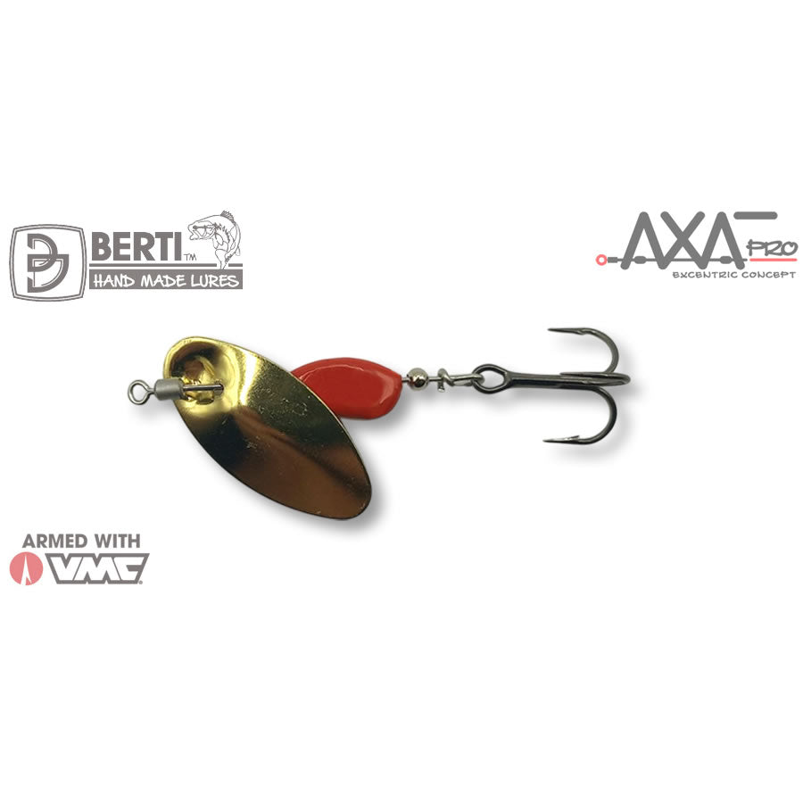 Lingurita Rotativa BERTI Axat Pro Nr.1, Gold / Rosu, 4.6g