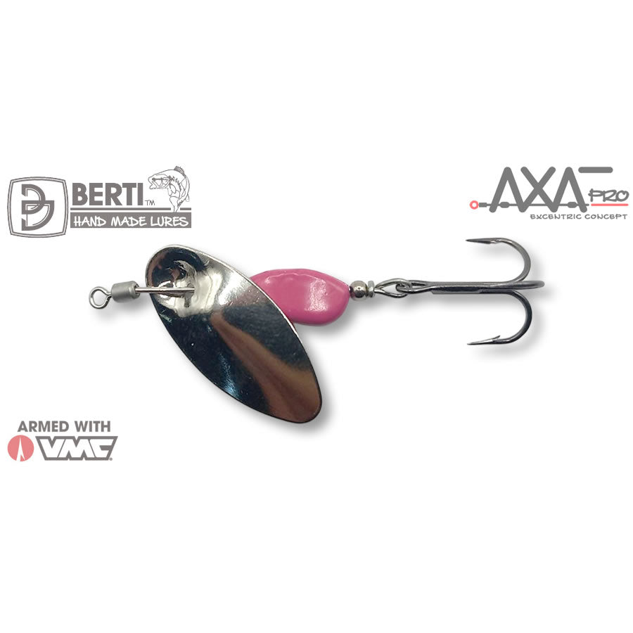 Lingurita Rotativa BERTI Axat Pro Nr.1, Nickel / Roz, 4.6g