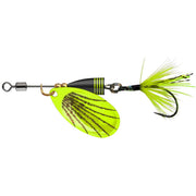 Lingurita Rotativa Cormoran Spinner Single UL2 Chartreuse &amp; Black, 2.8g, Carlig Nr.2/0