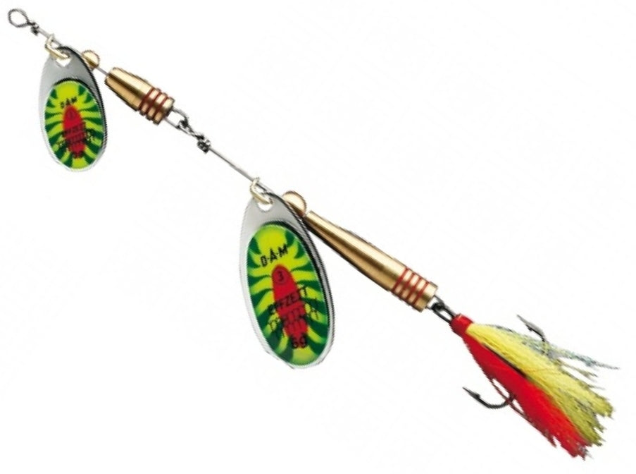Lingurita Rotativa DAM Effzett Tandem Dressed, Fire Shark, 10g, 1buc/pac