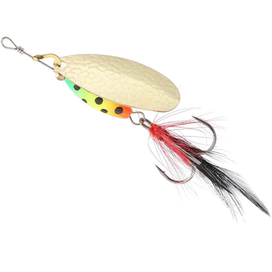 Lingurita Rotativa MIKADO Spinner M-Grub Gold / Firetiger