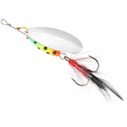Lingurita Rotativa MIKADO Spinner M-Grub Silver / Firetiger