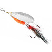 Lingurita Rotativa MIKADO Spinner M-Grub Silver / Red Tiger