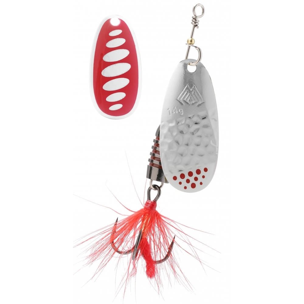 Lingurita Rotativa MIKADO Windmill Silver Red