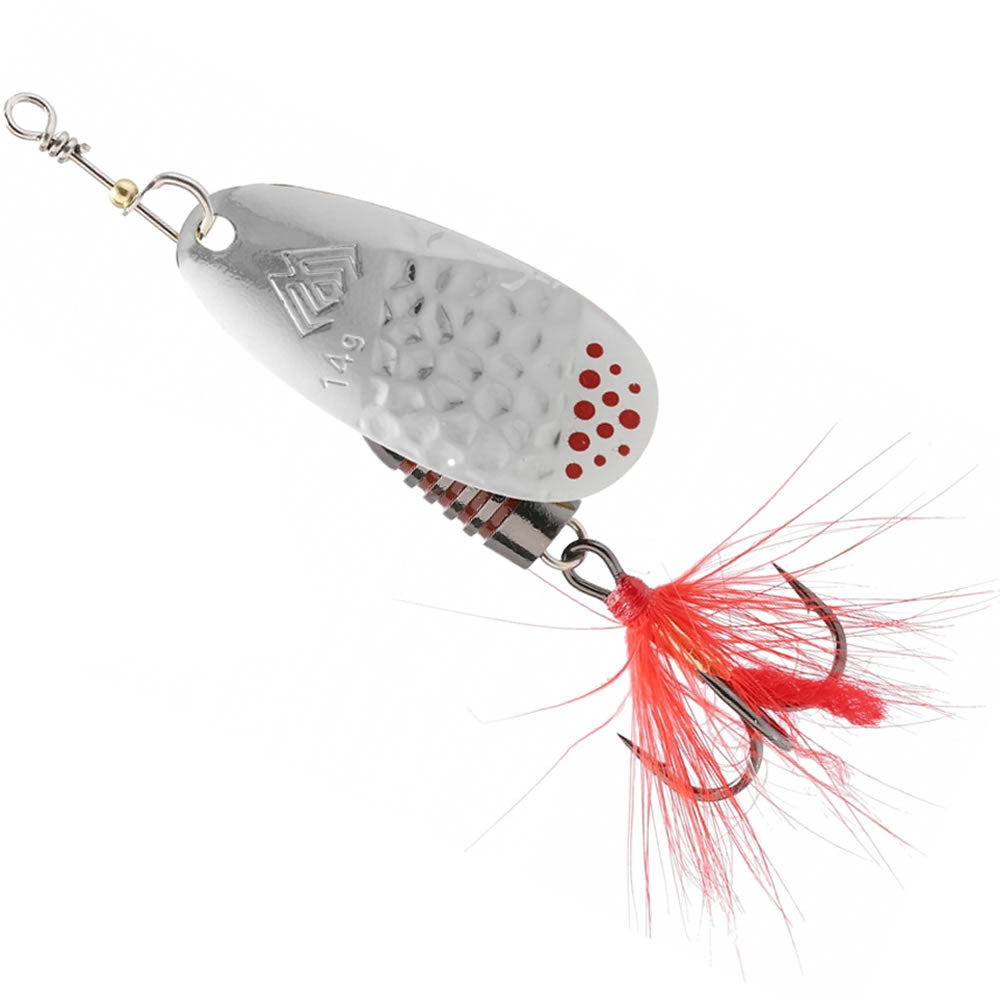 Lingurita Rotativa MIKADO Windmill Silver Red
