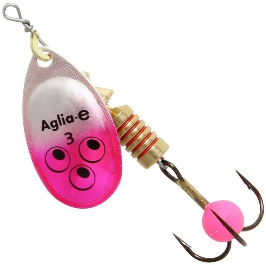 Lingurita Rotativa Mepps Aglia-E Bite Argintiu Pink 1buc/pac