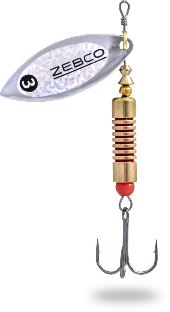 Lingurita Rotativa Zebco 12g Trophy Z-River No. 3 silver/holo silver foil sinking