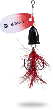 Lingurita Rotativa Zebco Trophy Z-Vibe &amp; Fly No. black body/silver white-red/red fly sinking