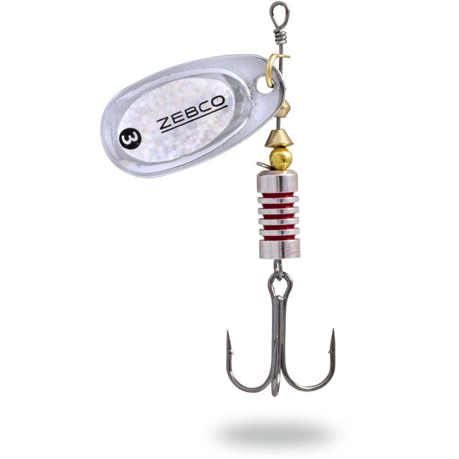 Lingurita Rotativa Zebco Trophy Z-Swirl Silver/Holo Silver Foil Sinking