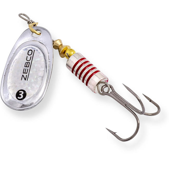 Lingurita Rotativa Zebco Trophy Z-Swirl Silver/Holo Silver Foil Sinking